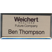 Ultimate Silver Square Frame Badge with Stacked Logo