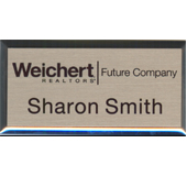 Ultimate Silver Square Frame Badge with Horizontal Logo