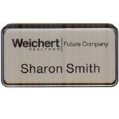 Ultimate Silver Radius Frame Badge with Horizontal Logo