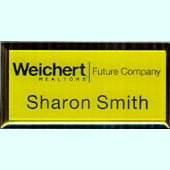 Ultimate Gold Square Frame Badge with Horizontal Logo