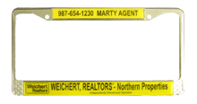 Silver License Plate Frame